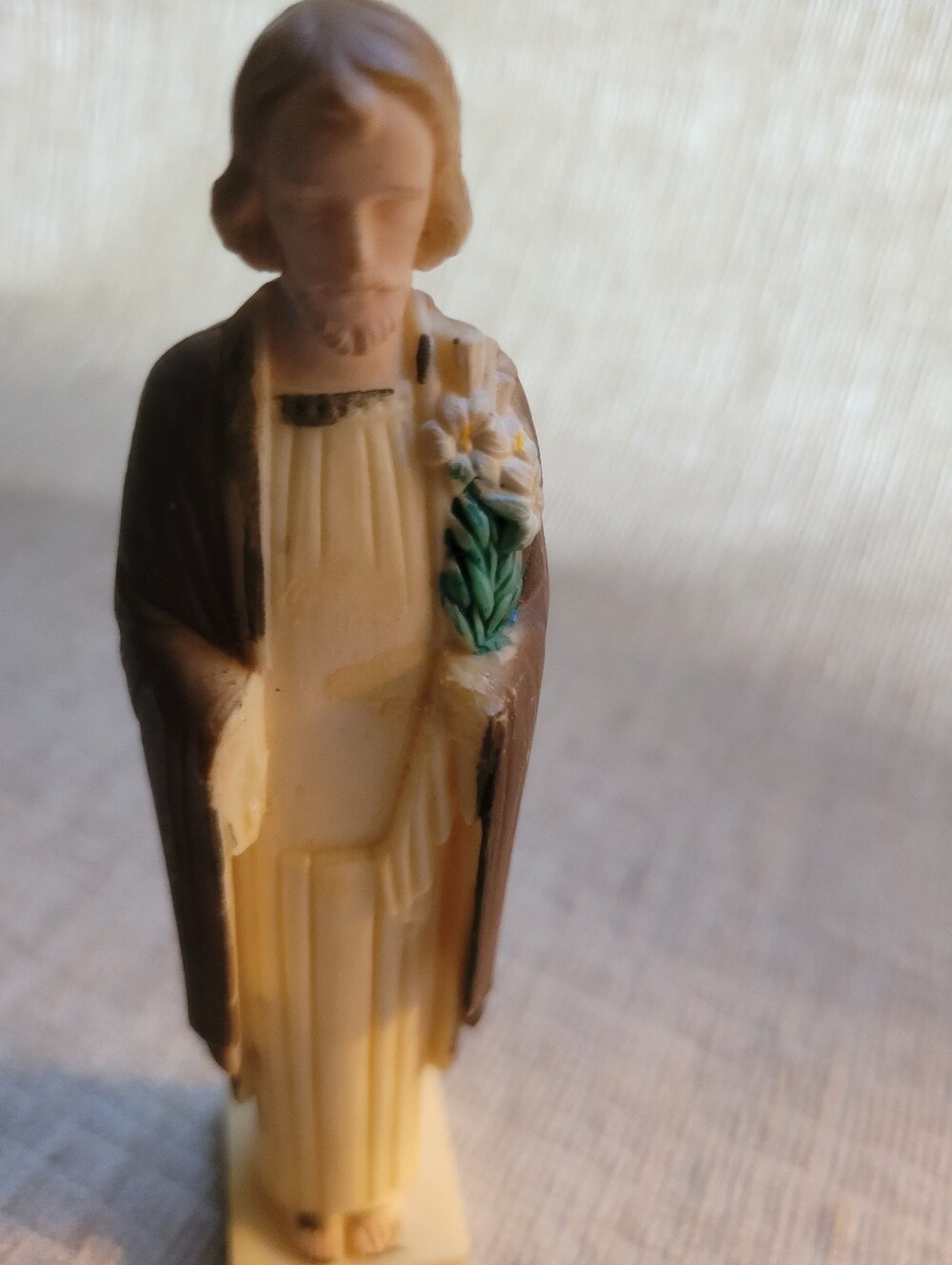 Vintage Mid-Century St. Joseph Figurine – Small Catholic Religious Statue